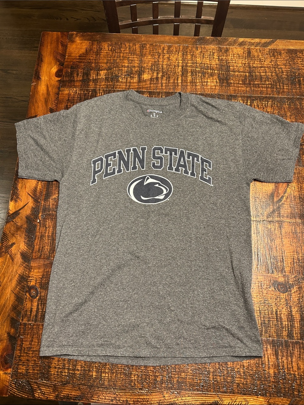 Champion Penn State Gray Short Sleeve Graphic Tee